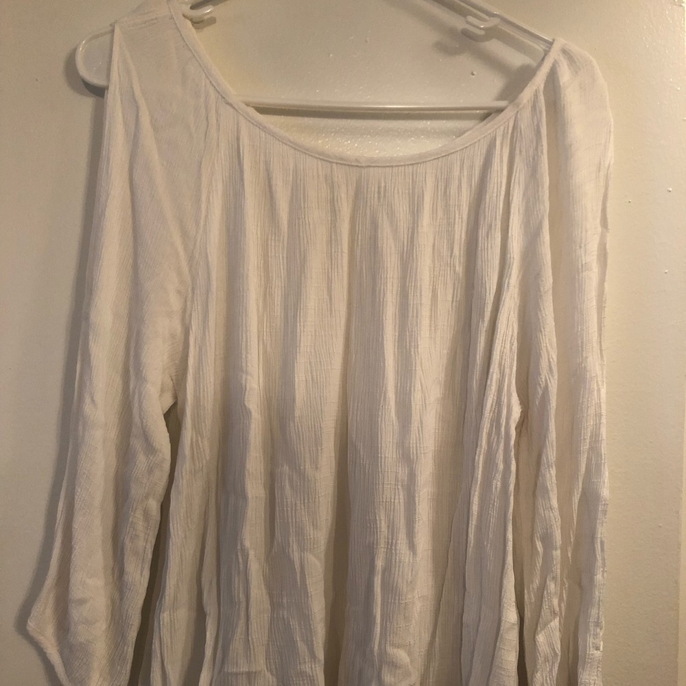 White 3/4 Sleeve Blouse
